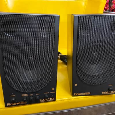 ROLAND MA-110 STEREO MICRO MONITOR Set Tested 30W Computer | Reverb
