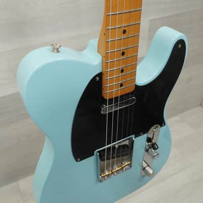 Used Fender Vintera 50s Telecaster Modified Electric Guitar Blue image 9