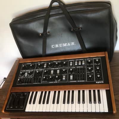 RARE Vintage 1983 Crumar Spirit — Bob Moog Designed Masterpiece — Gorgeous Cosmetics, Complete w/ Original Leather Case image 2
