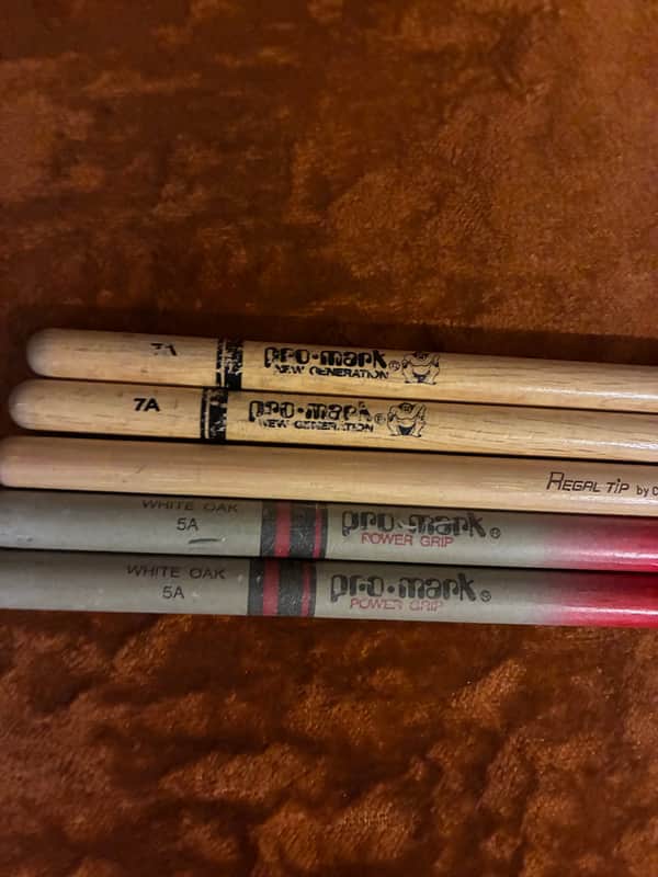 Pro-Mark Oak 5A 7A Used Sticks image 1