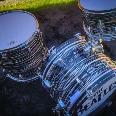 Heinzman Beatstarr Custom Tribute Drum Set Beatstarr 2025 - Black Oyster Creme image 3