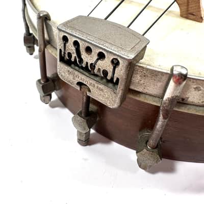 Old Stella painted banjolele banjo uke with art on the head Felix the banjo Cat 1940s - Wood image 5