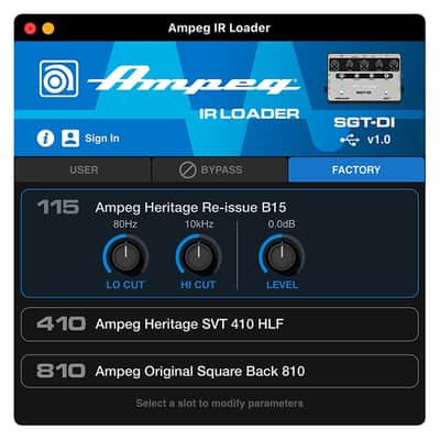Ampeg SGT-DI Preamp and DI with SVT and B15 Voicing image 7