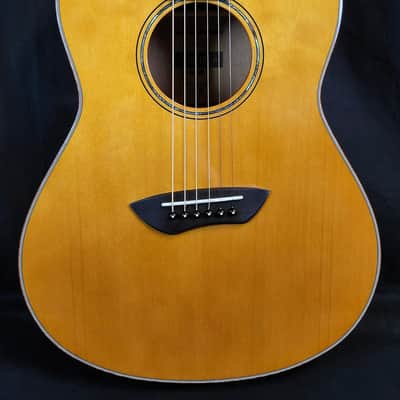 Yamaha CSF3M All-Solid Parlor Guitar, Piezo Pickup, Vintage Natural, W/Bag image 2