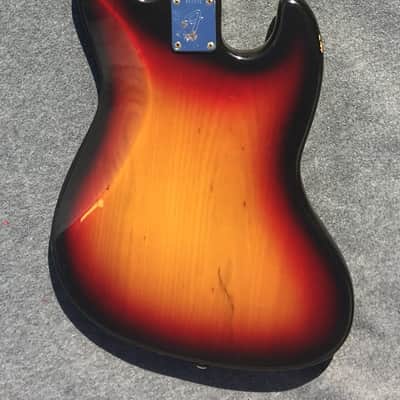 Fender Jazz Bass Lefty 1974 Sunburst Rosewood Fingerboard Bild 7
