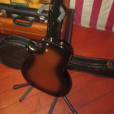 1959 National Thunderstick 3/4 Electric Silverburst w/ Original Case image 5