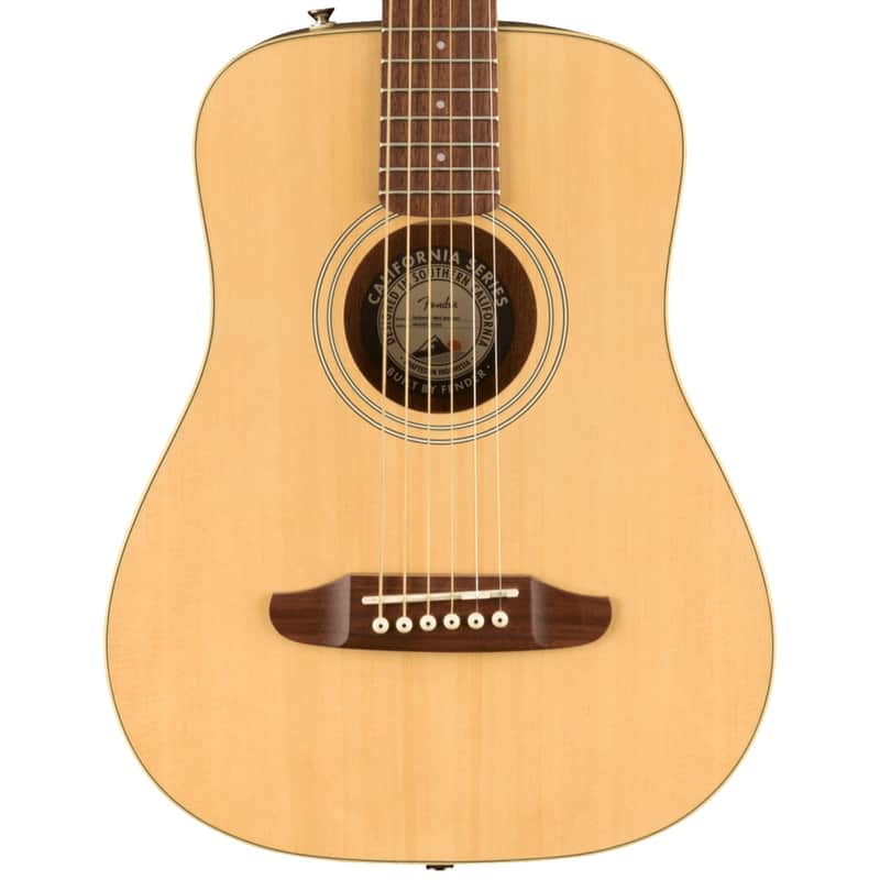 Fender Redondo Mini Acoustic Guitar with Bag - Natural image 1