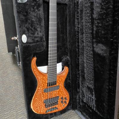 Alembic Orion 5-String SHORT SCALE, Lacewood with Blackened Brass Hardware image 10