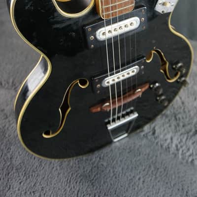 Greco Semi Hollow Body - Black Japan image 1