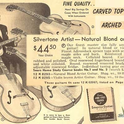 Silvertone Artist Archtop 1941 Blonde image 17