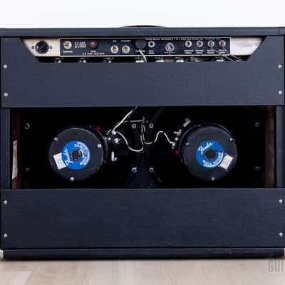 1965 Fender Twin Reverb Black Panel Vintage Tube Amp 2x12 w/ Oxford 12T6, Ftsw & Cover image 7