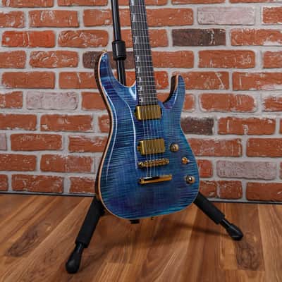 ESP Custom Shop CTM NT FM Horizon Flame Maple Top Indigo Purple 2024 w/OHSC image 3