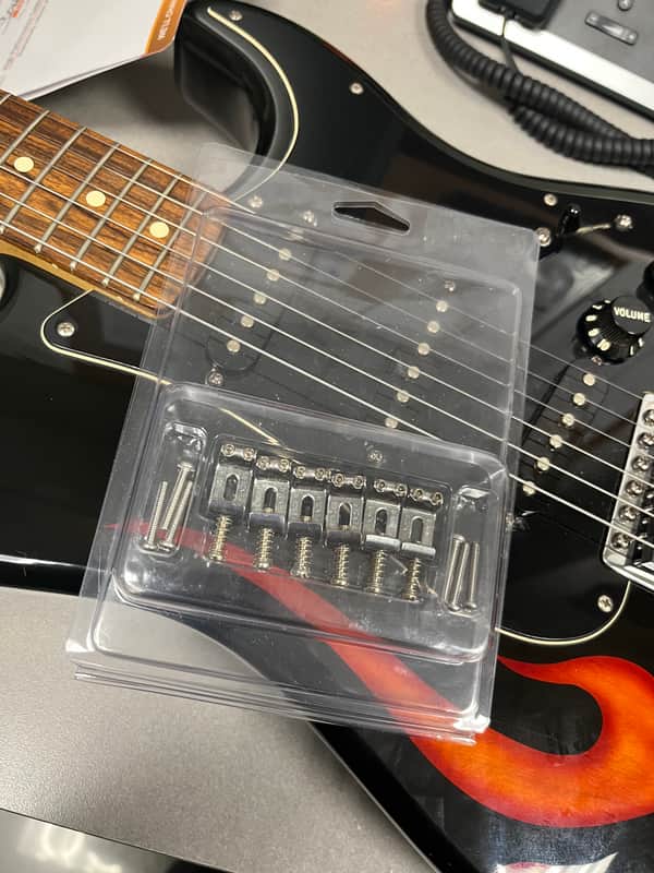 Fender 099-2051-000 American Vintage Stratocaster Saddles (6) 2010s - Nickel image 1