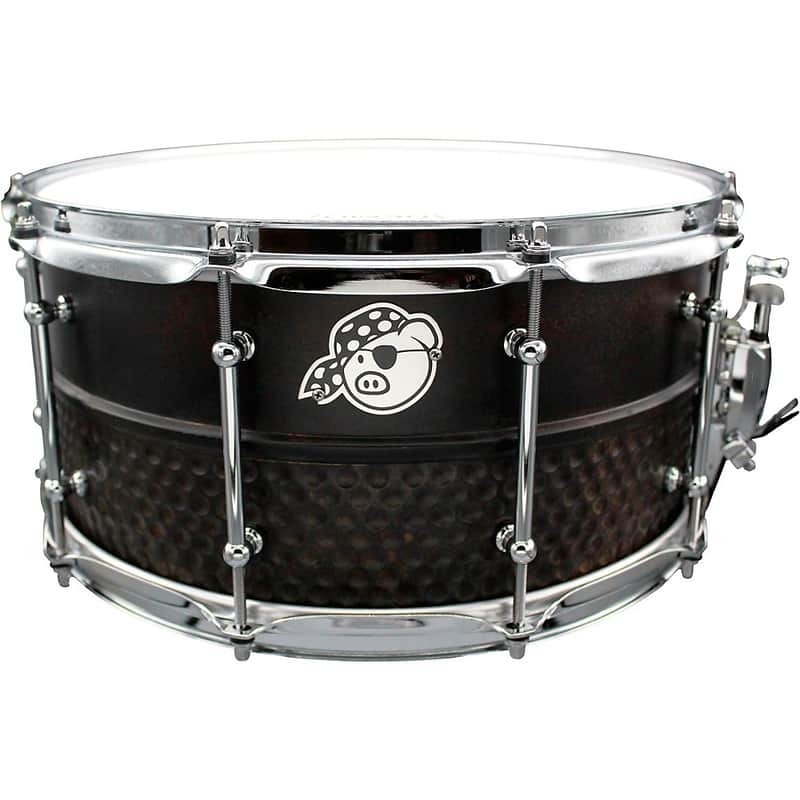 Pork Pie Hybrid Copper and Hammered Brass Snare Drum Regular 14 x 7 in. image 1