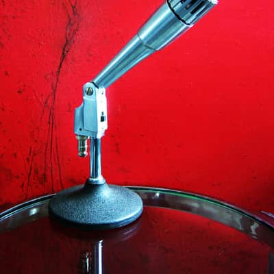 Vintage 1960's Lafayette 99-4546 dynamic microphone w cable connector dual Z Calrad Aiwa Olson image 1