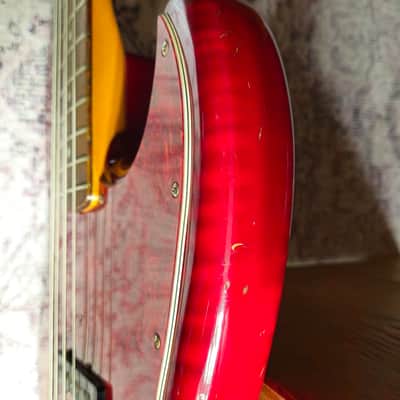 Fender Jazz Bass 1991 - Photo Flame. Made In Japan image 12