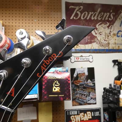 Arbor Explorer Bass 1987 - Dayglo Signal Red image 7