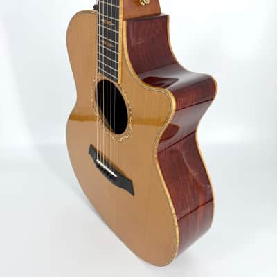 2017 Taylor Custom Grand Auditorium - Dark Cedar + Cocobolo image 12