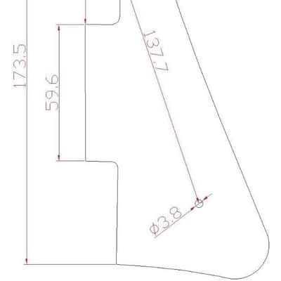 Tawny Stripe LP Guitar Pickguard with Chrome Stainless Steel Bracket and Steel Mounting Screws for USA Les Paul image 2