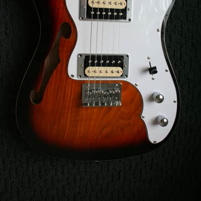 GEARit Thinline Semi-Hollow Body GTL-200 Shoreline 2024 - Sunburst image 7