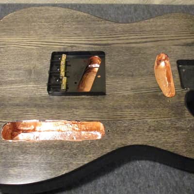Swamp Ash Telecaster Body  2018 Black / Natural image 2