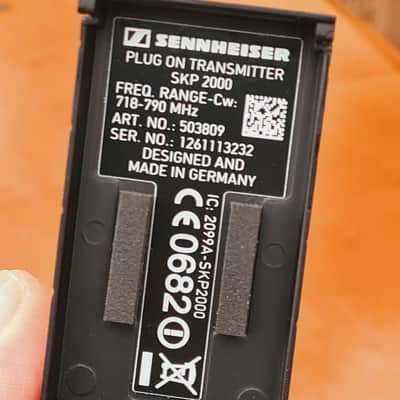 Sennheiser Sennheiser SKP 2000 Plug-On Transmitter | 718–790 MHz | Rare Frequency |Like New image 11