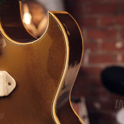 1954 Gibson ES-295 Gold Hollowbody - Original P-90s, Lifton Case, 6 lbs. 7 oz! image 8