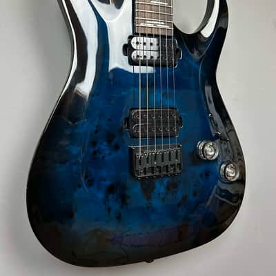 Schecter Omen Elite-6 2025 - See Thru Blue Burst image 3