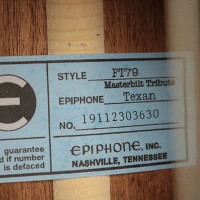 USED Epiphone Masterbilt Texan FT79 (630) image 7