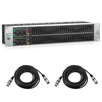 Behringer ULTRAGRAPH PRO FBQ3102HD HD Dual Channel 31-Band Stereo Graphic Equalizer - with 2x 25' XLR Microphone Cable image 8