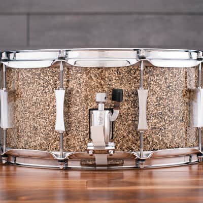 PORK PIE 14 X 6.5 MAPLE SNARE DRUM, B20 CYMBAL GLITTER SPARKLE image 3
