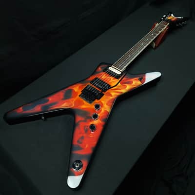 Dean Dime O Flame ML Dimebag Darrell Signature Floyd Rose Seymour Duncan Pantera Damge Plan guitar image 2