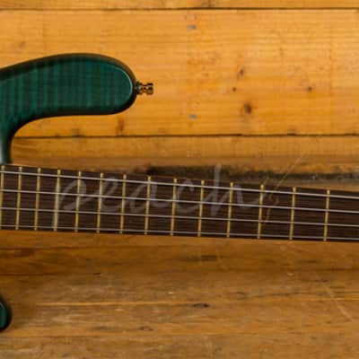Warwick Custom Shop Streamer LX Petrol Green Transparent Satin - Wenge image 7