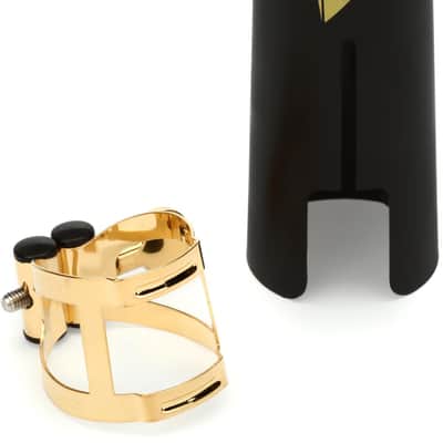 Vandoren M|O Soprano Saxophone Ligature and Cap - Gilded image 1