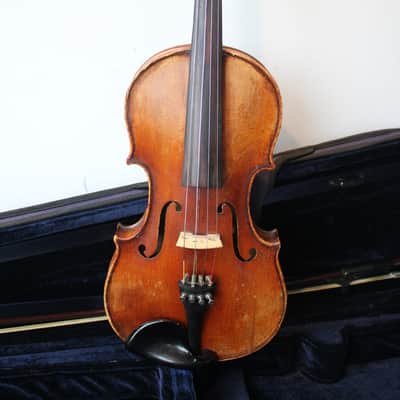 Early 1900's Antonius Stradivarius Copy Made in Germany 4/4 Violin Bild 2