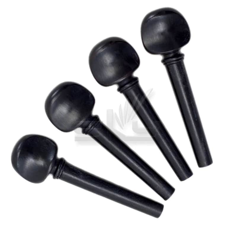 Ebony Violin Tuning Pegs 4/4 Size New High Quality Fiddle Violin Parts Set of 4 image 1