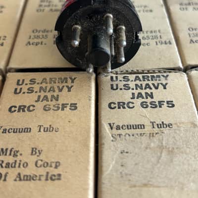 Lot Of (15) JAN RCA 6SF5 Vacuum Tubes Circa-1944-1945-Metal image 3