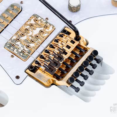 2020 Ibanez Steve Vai signature PIA3761 Paradise In Art Stallion White w/ Case, Tags image 9