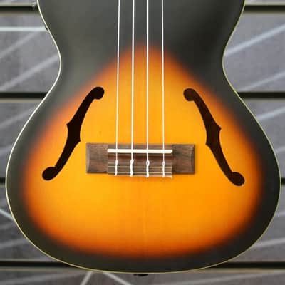Kala Archtop Tobacco Burst Satin Tenor Ukulele image 1