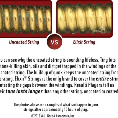 Elixir 12102 Nanoweb Medium Coated Nickel Electric Guitar Strings, 11-49 image 7