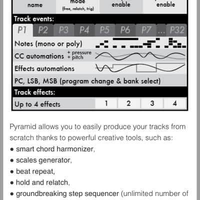 Squarp Pyramid Mk1 with Accelerometer - 64 track MIDI and CV super sequencer image 8