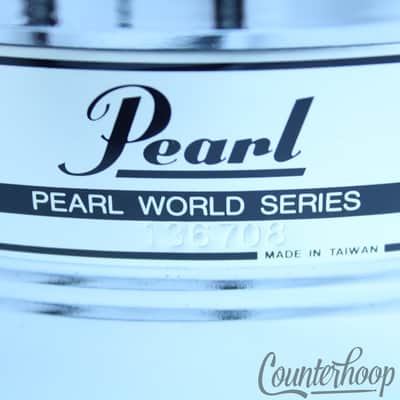 Pearl "World Series"14x6.5"Snare Drum 10-Lug Heavy Steel Vintage 80s Triple Rims image 2