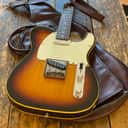 Rare Vintage 1987 FujiGen-Built Fender Japan 1962 Telecaster Custom Reissue MIJ Three Tone Sunburst w/ Vintage Leatherette Case