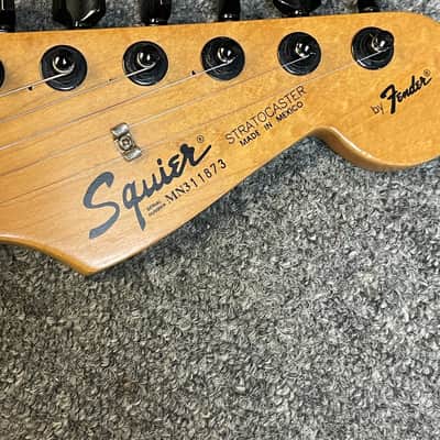 Squier Standard Stratocaster with Maple Fretboard in Black 1993 Made in Mexico image 21