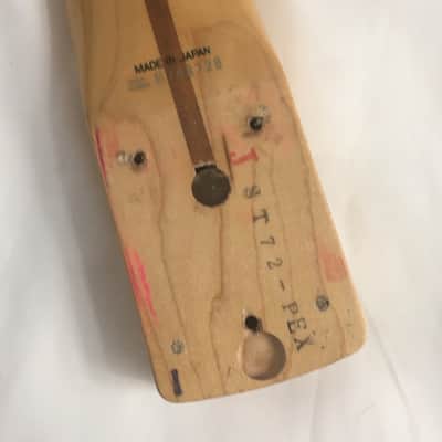 Vintage 1987 Fender MIJ Japan ST72-PEX Super Rare Pink Paisley Strat Maple Neck image 12