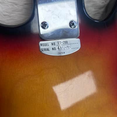 Teisco ET-200 1960s - Sunburst image 4