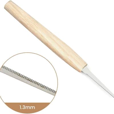 Guitar Bridge Pin Hole Slotting Saw Files for Instrument Repairing Tool (1.3mm) image 2