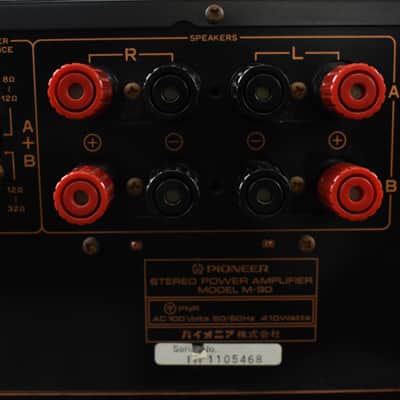 Pioneer M-90 Stereo power amplifier Black very good image 17