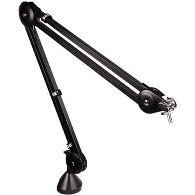 Shure SM7B Cardioid Dynamic Vocal Microphone with Rode PSA1 Boom Arm, XLR Cable & 10-Pack Straps Bundle image 6
