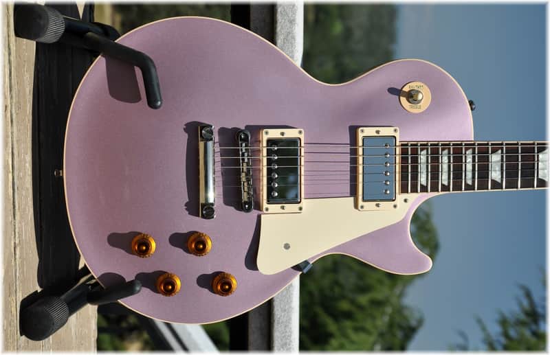 GIBSON® Custom Shop Custom Pro Les Paul Heather Poly Electric Guitar + HSC image 1
